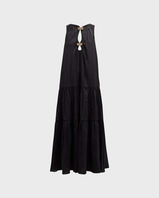 Conara Cut-Out Tiered Maxi Dress